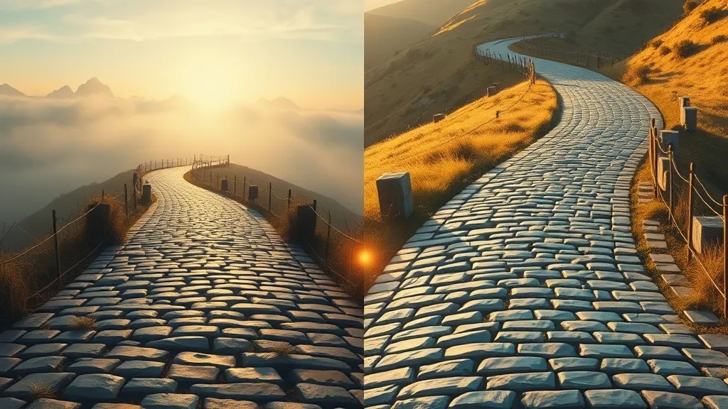 Dream symbol: cobblestone road: symbolism: The Passage of Time and Change