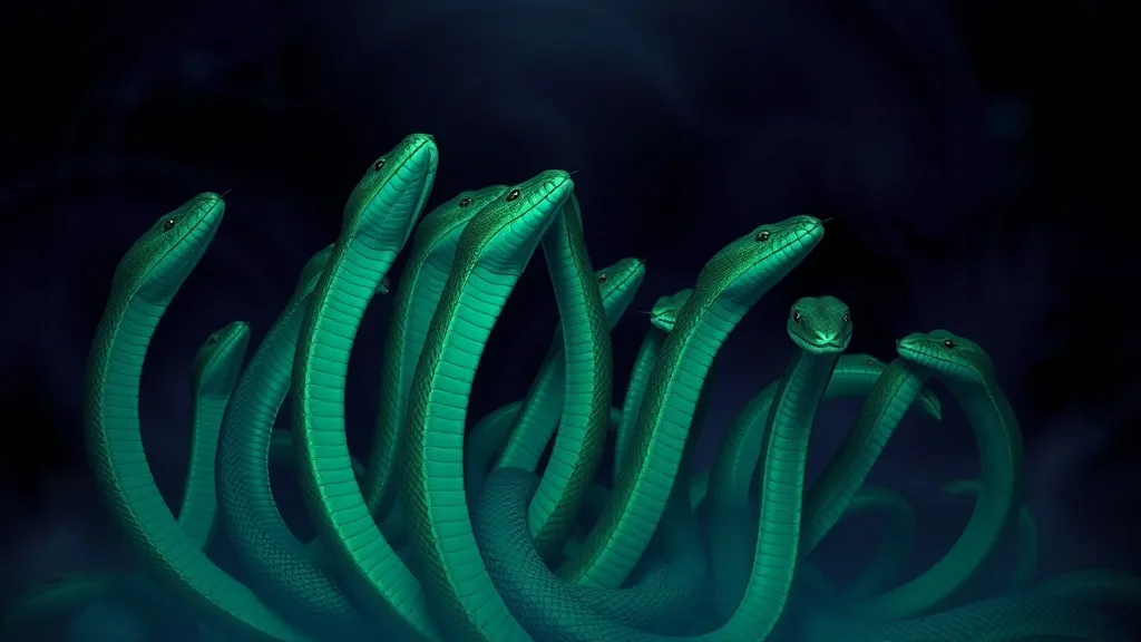 Dream symbol: cobra necks: scenarios: Dreaming of Many Cobra Necks
