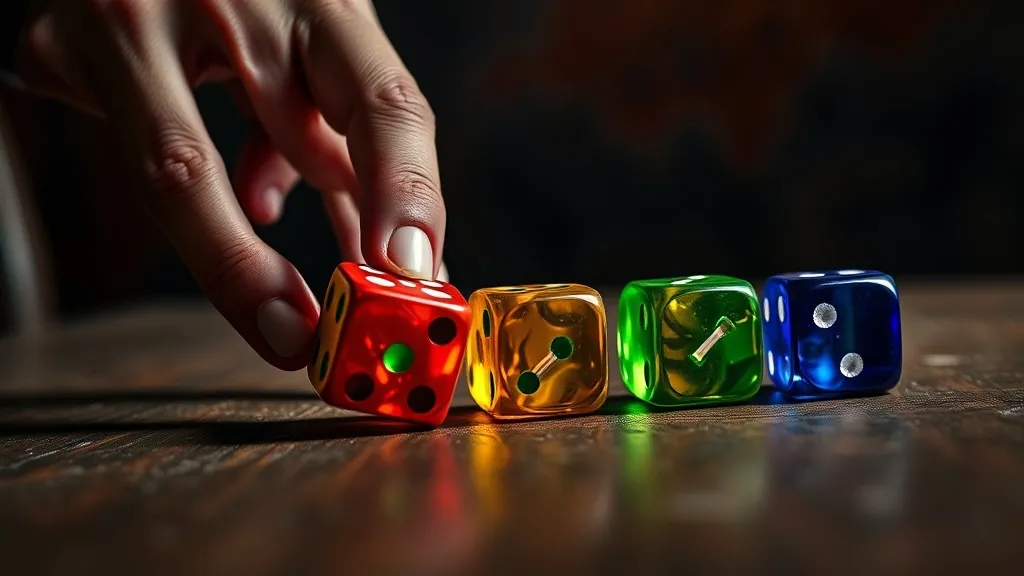 Dream symbol: colored dice: scenarios: Dreaming of Rolling Colored Dice