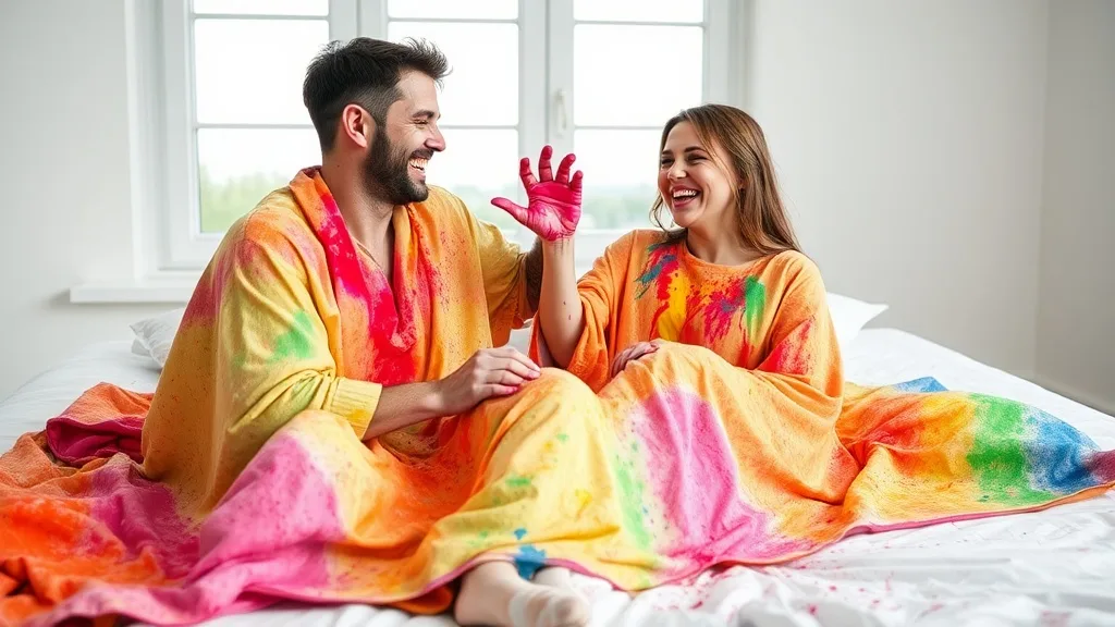 Dream symbol: colorful bed sheets: scenarios: Dream of Colorful Bed Sheets Being Used as a Painting Canvas