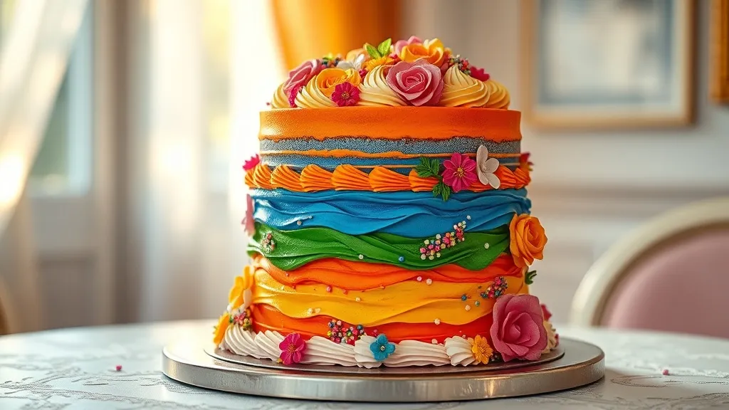 Dream symbol: colorful cake: symbolism: Creativity and Imagination Unleashed
