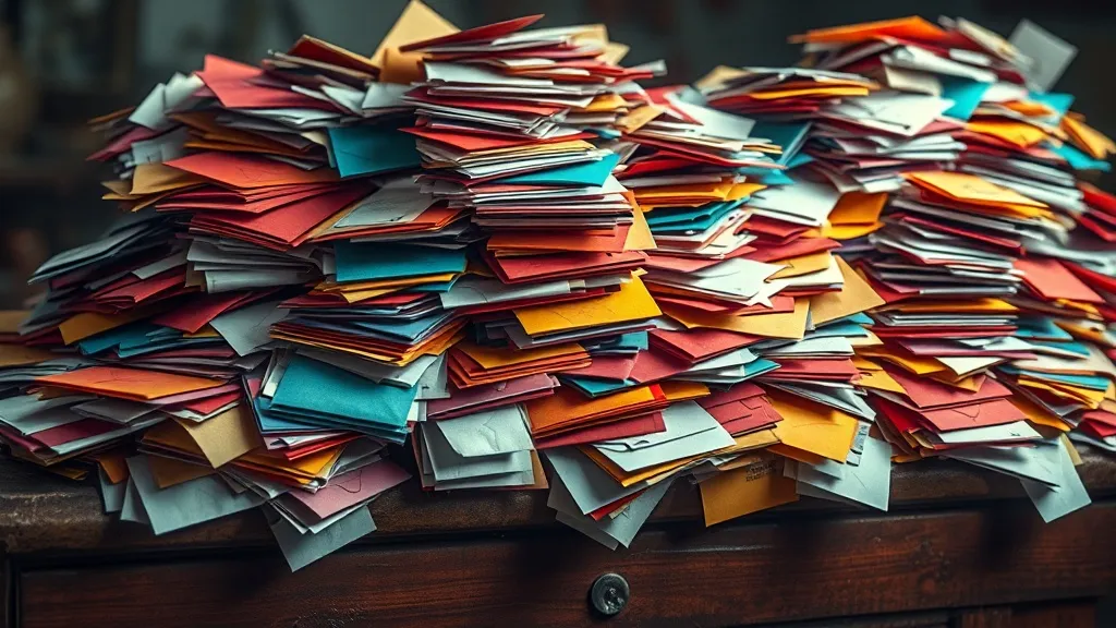 Dream symbol: colorful mail: scenarios: Dreaming of Many Piles of Colorful Mail