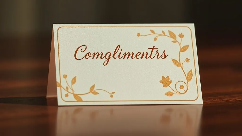 Dream symbol: complimentary card: symbolism: Celebrating Milestones and Successes