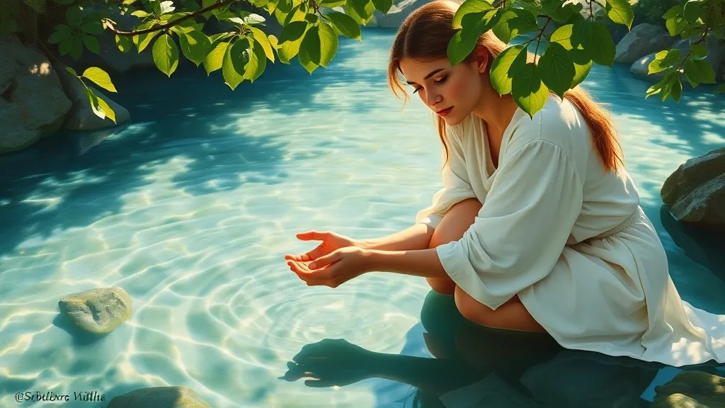 Dream symbol: cool water: symbolism: Spiritual Purity and Innocence
