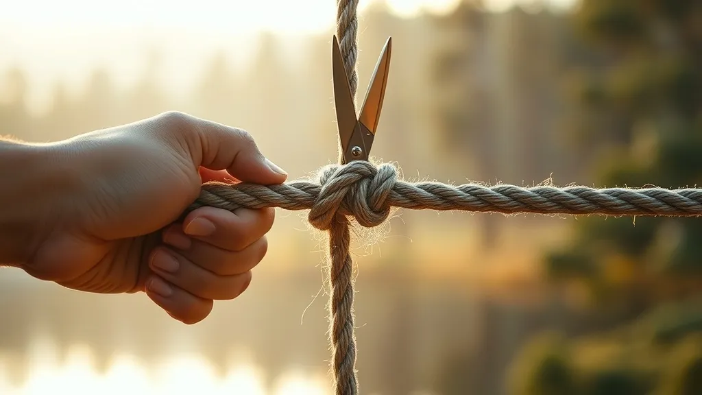Dream symbol: cord or rope: scenarios: Dream about Cutting a Rope