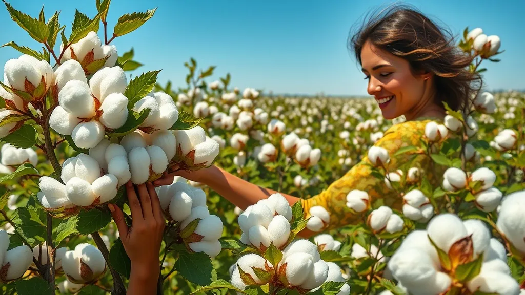 Dream symbol: cotton flowers: scenarios: Dream of Picking Cotton Flowers