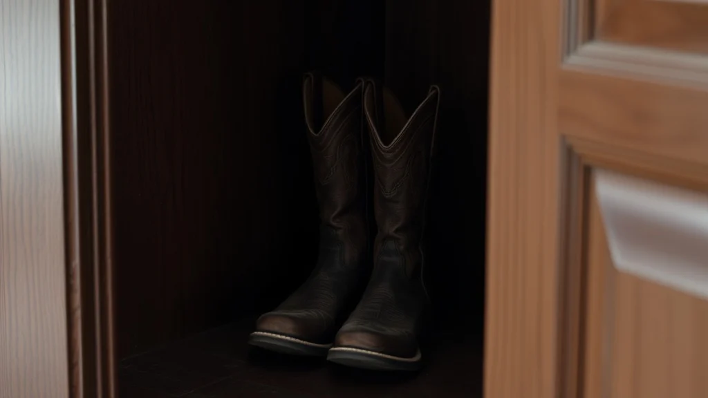 Dream symbol: cowboy boots: scenarios: Dream of cowboy boots in a closet