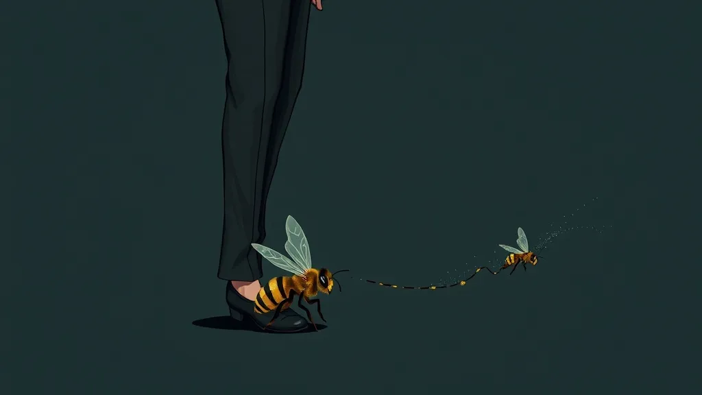 Dream symbol: coworker stepping on bee: scenarios: Dreaming of a Coworker Stepping on a Bee and the bee transforms