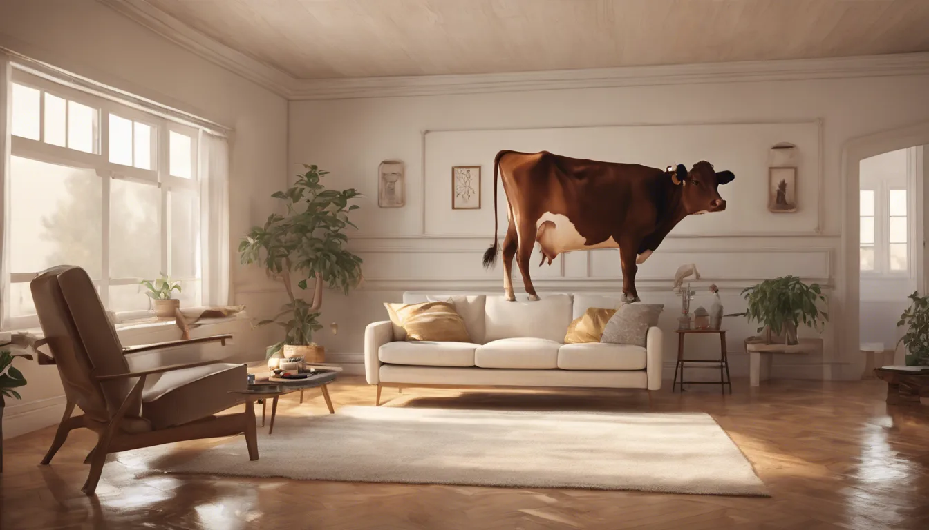 Dream symbol: cow: scenarios: Dream of a Cow In A House