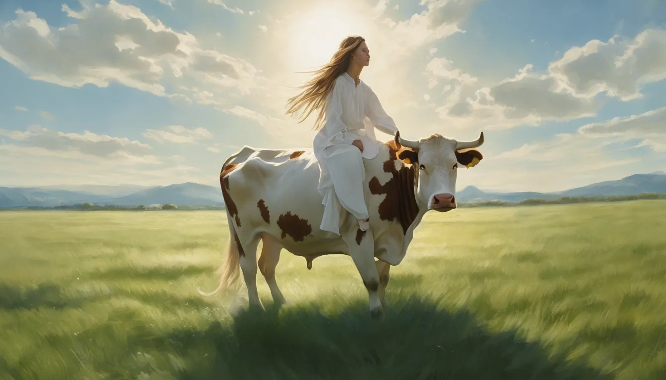 Dream symbol: cow: scenarios: Dream of Riding a Cow