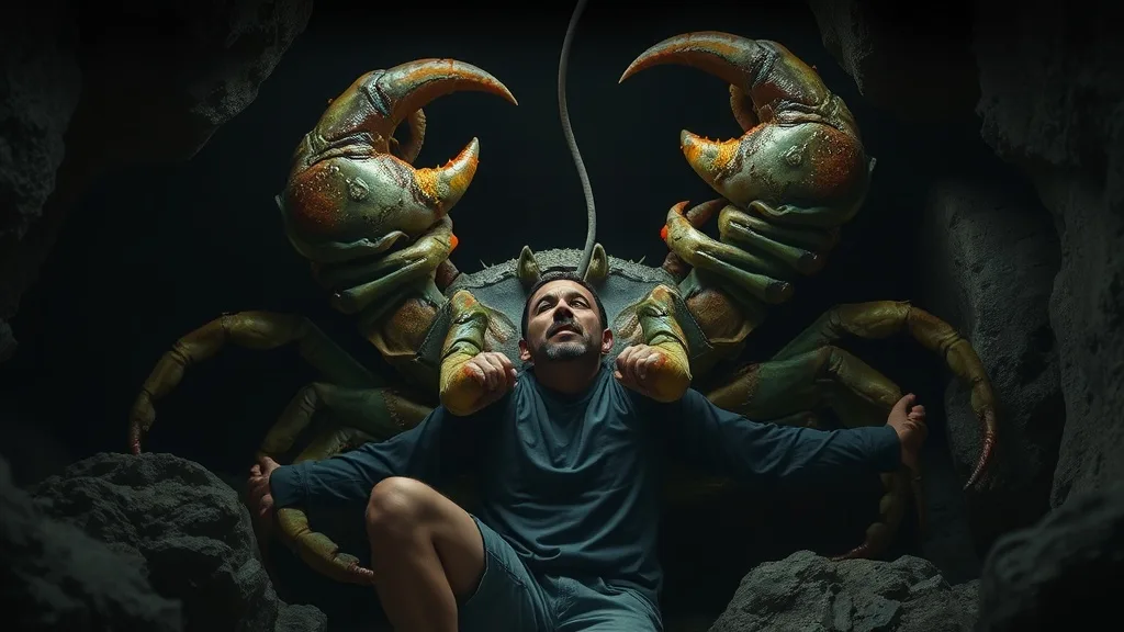 Dream symbol: crab-scorpion: scenarios: Dream about Crab-Scorpion Holding You Captive