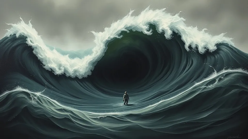 Dream symbol: waves crashing: symbolism: Drowning in Responsibilities