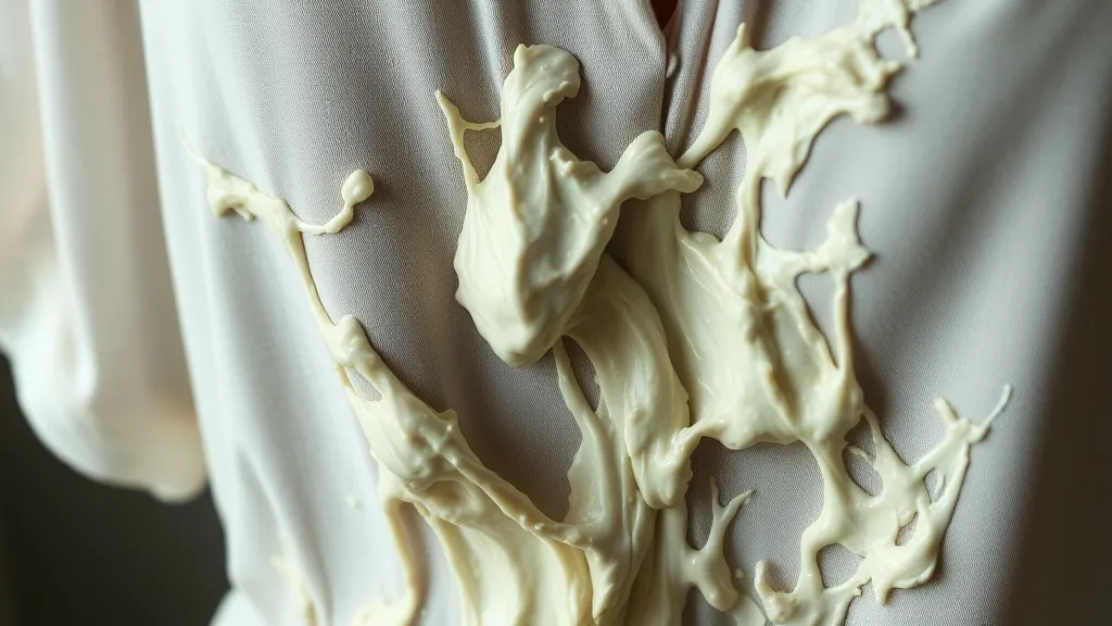 Dream symbol: cream oily substance: scenarios: Dreaming of oily cream on clothes