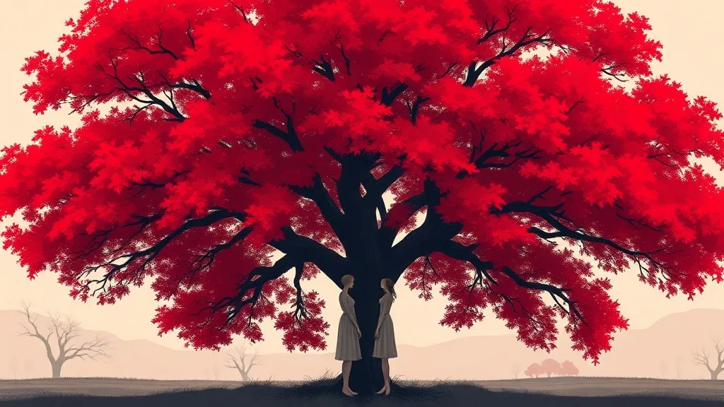 Dream symbol: red tree: demographics: People in Relationships