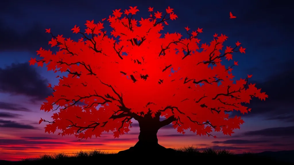 Crimson Branches: Unraveling the Red Tree Dream Symbol
