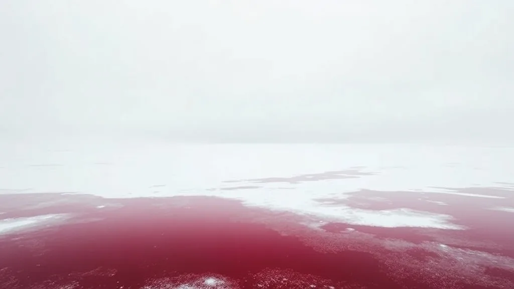 Dream symbol: red lake water: scenarios: Dream About Red Lake Water in Winter