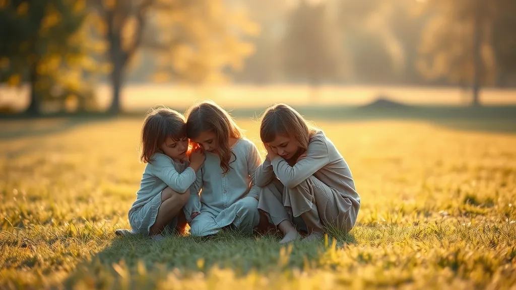 Dream symbol: crouching girls: symbolism: Seeking Protection or Comfort