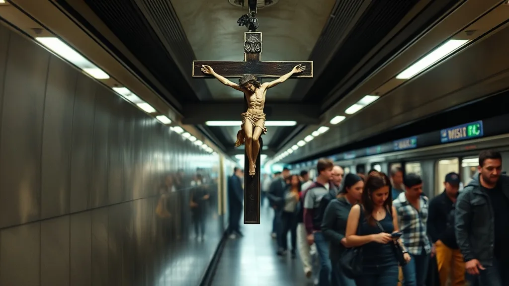 Dream symbol: crucifix: scenarios: Dream of a crucifix being in a subway station