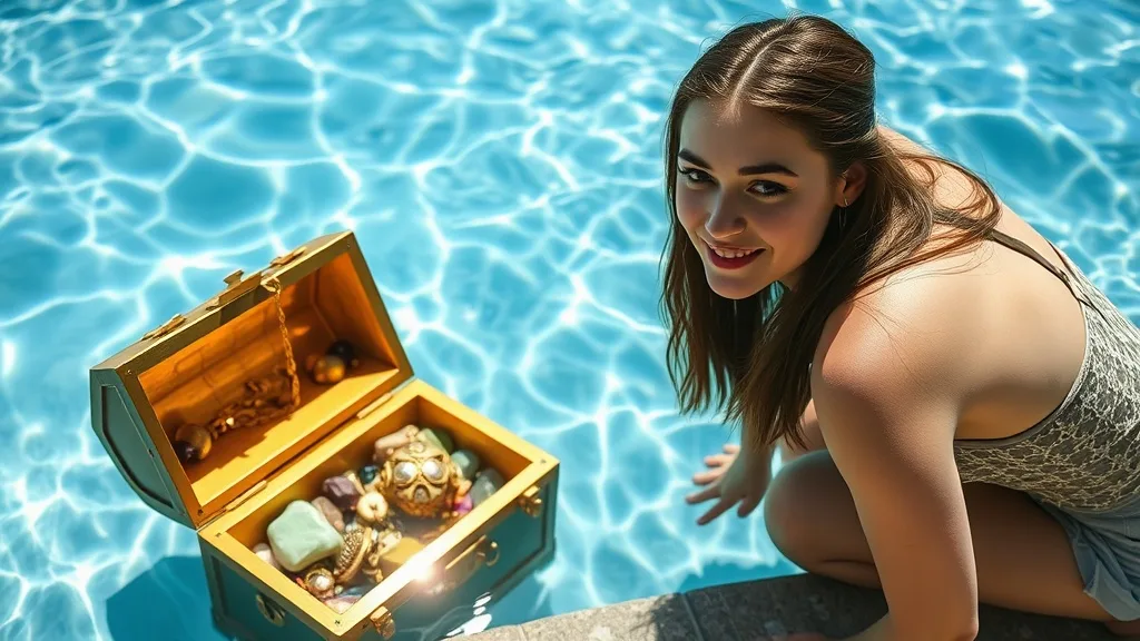 Dream symbol: crystal-clear pool: scenarios: Dream of a Crystal-Clear Pool with a Treasure Chest
