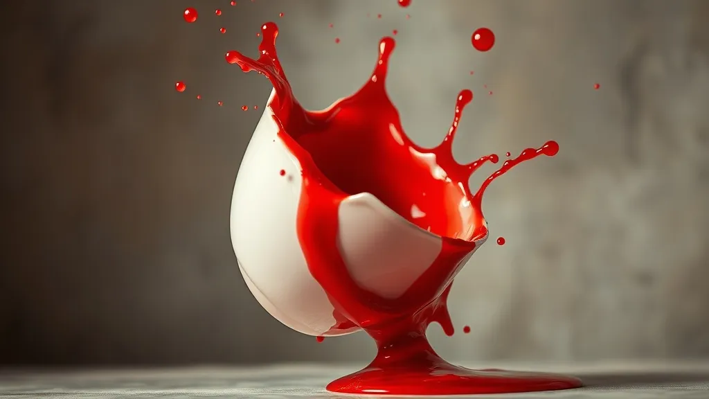Dream symbol: cup of red water: scenarios: Dream of Breaking a Cup with Red Water