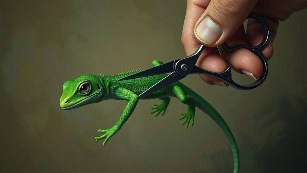 Dream symbol: cutting tail: scenarios: Dream About Cutting Off a Lizard's Tail