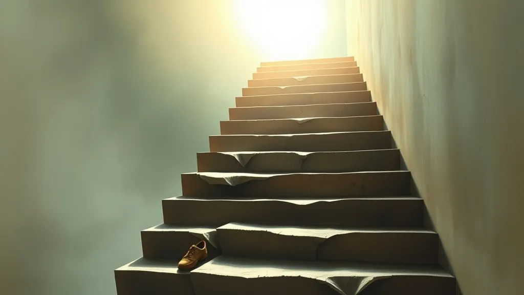 Dream symbol: damaged stairs: scenarios: Dream About Damaged Stairs Leading to Light