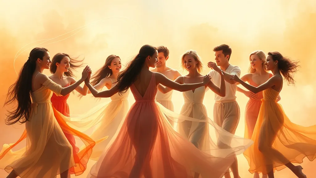 Dream symbol: dancing figure: symbolism: Representation of Social Connection and Interaction