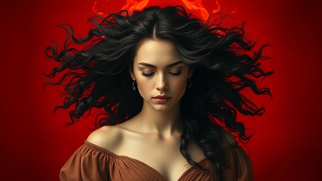 Dream symbol: dark curly haired woman: symbolism: Passion and Intensity