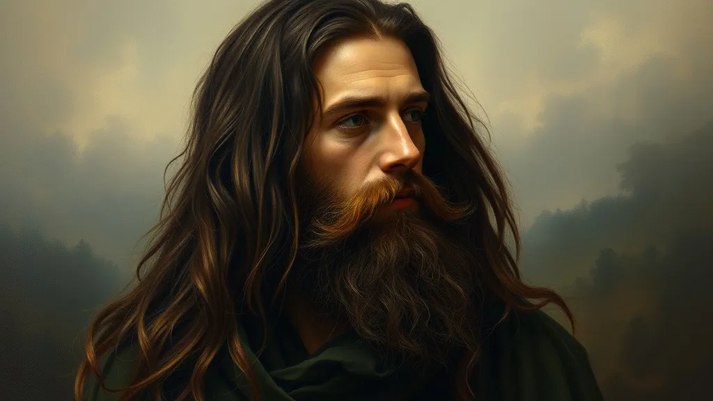 Dream symbol: man with dark flowing hair: scenarios: Dream of a Man with Dark Flowing Hair and a Long Beard