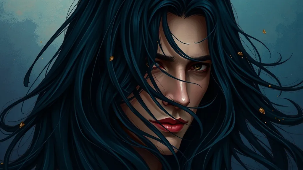 Dream symbol: man with dark flowing hair: symbolism: Creative Inspiration and Artistic Flair