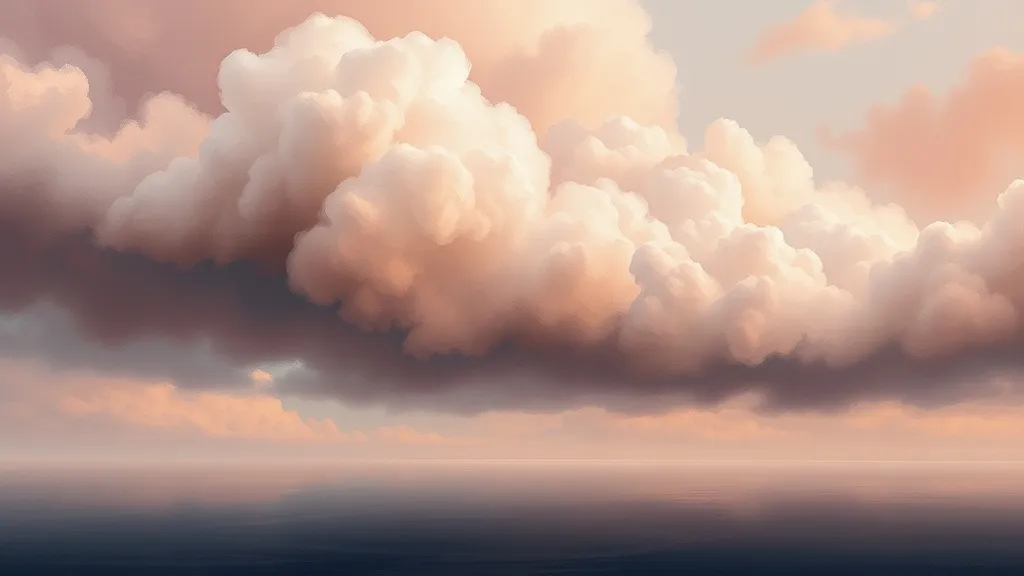 Dream symbol: dark and light pink cloud: scenarios: Dreaming of Dark and Light Pink Clouds Over Water: Emotional Depth and Flow