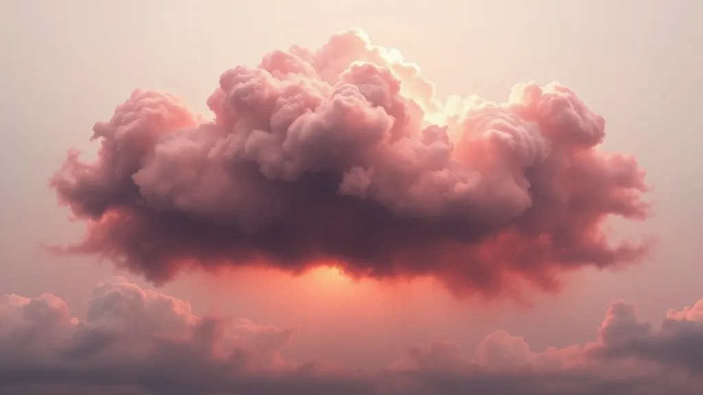Dream symbol: dark and light pink cloud: symbolism: A Journey of Self-Discovery