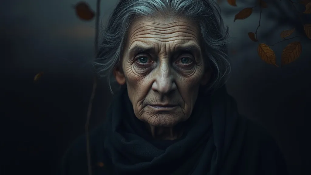 Dream symbol: dark old lady: symbolism: Symbol of Life’s Inevitable Aging and Mortality