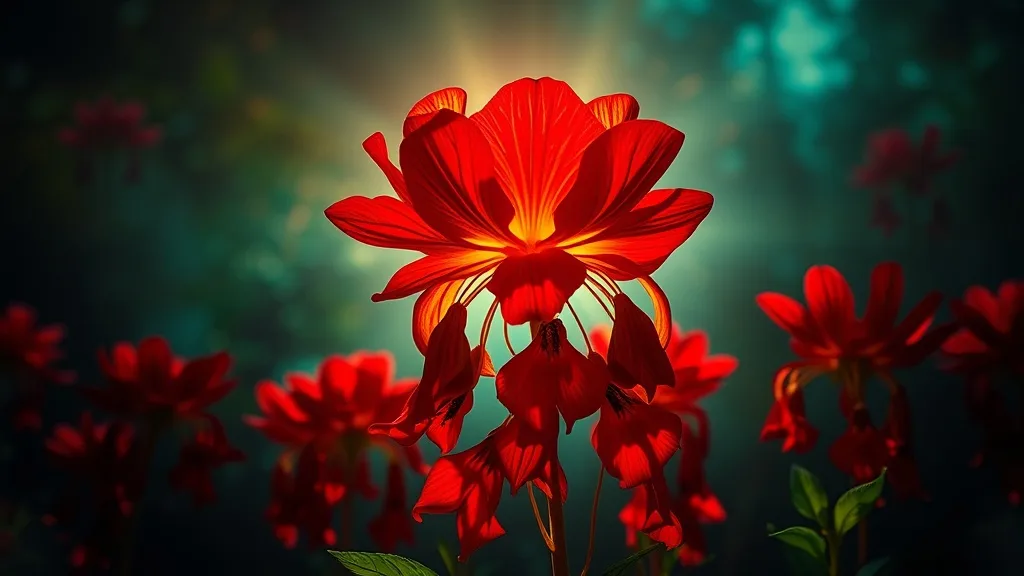 Dream symbol: dark red flowers: symbolism: Strength and Power