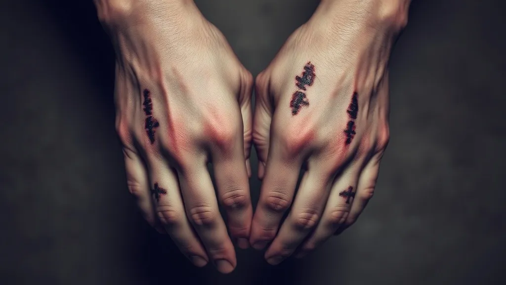 Dream symbol: dark scars: scenarios: Dream About Dark Scars on Your Hands