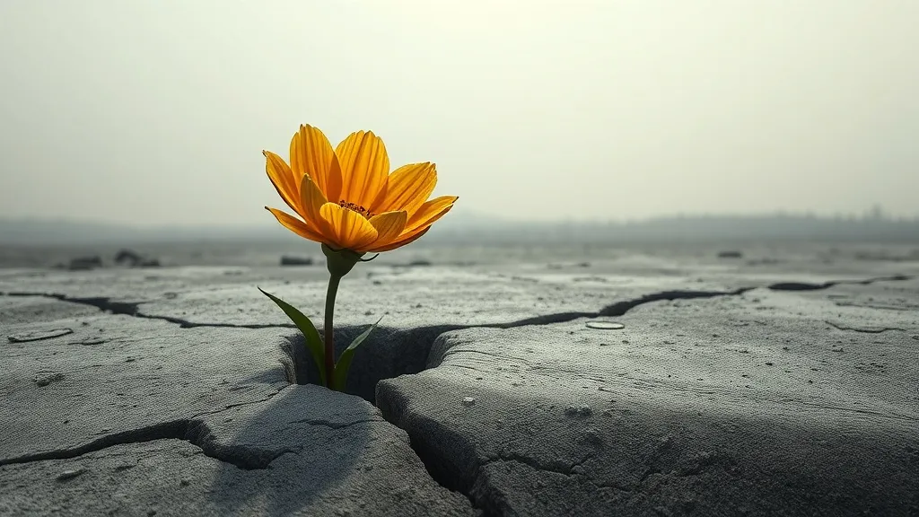 Dream symbol: dark yellow flower: scenarios: Dream of Dark Yellow Flowers Growing in an Unlikely Place