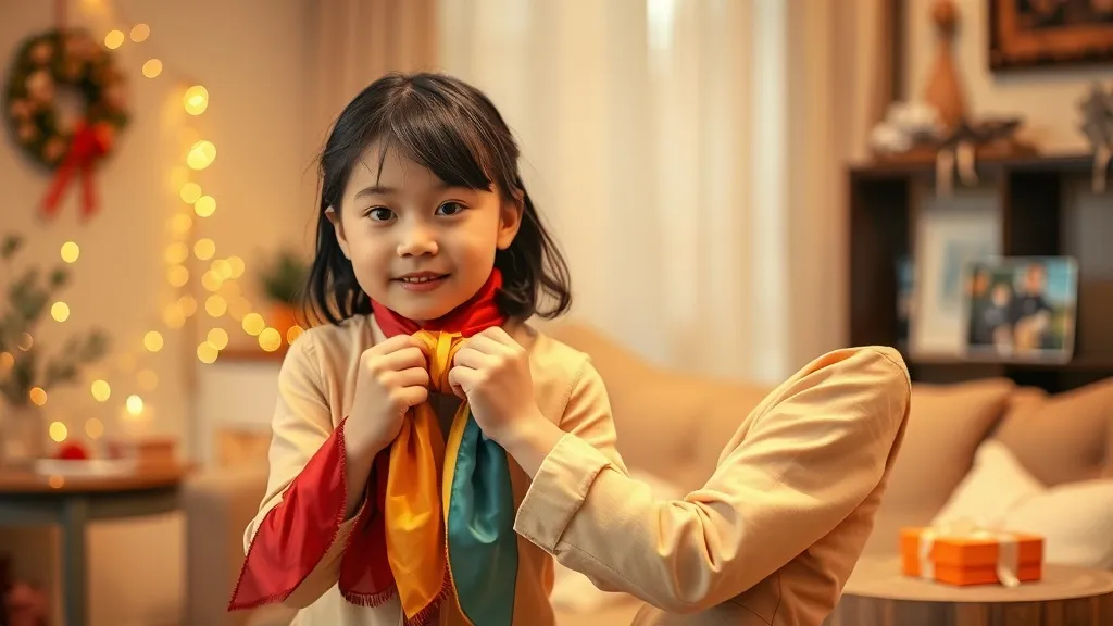Dream symbol: daughter tying scarves: scenarios: Dream of Daughter Tying Scarves for a Special Occasion