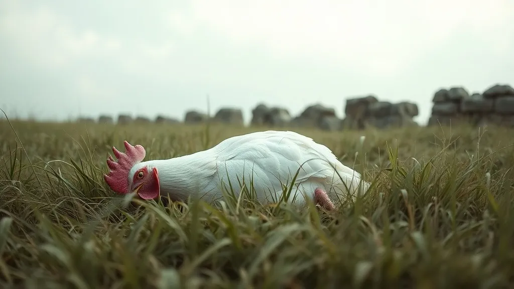 Dream symbol: dead white rooster: symbolism: A Period of Quiet Reflection