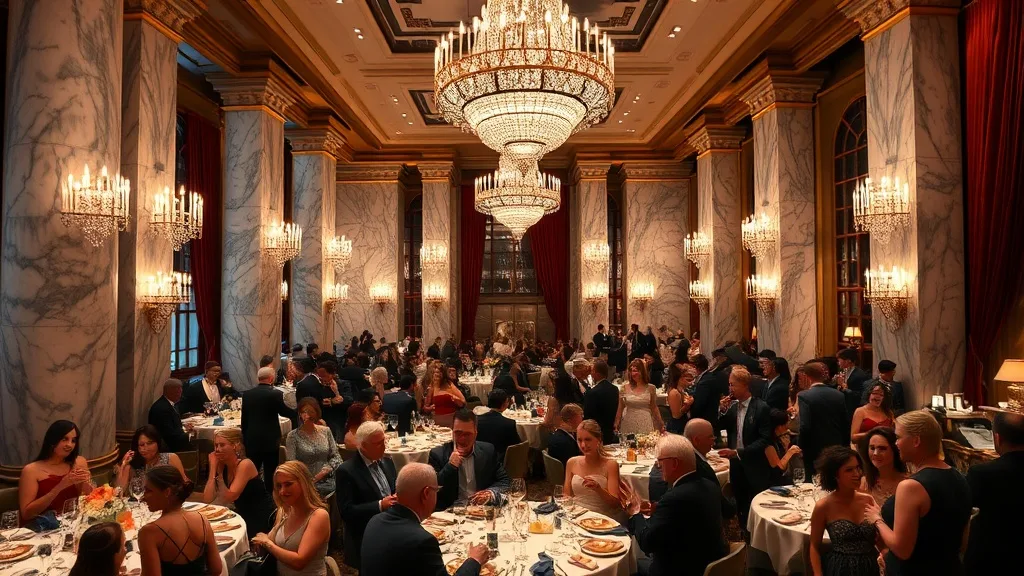Dream symbol: luxurious restaurant: scenarios: Dream of a lavish party in a luxurious restaurant