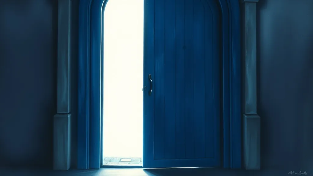 Dream symbol: blue items: scenarios: Dream of a Blue Door