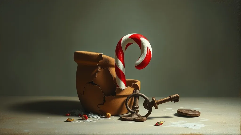 Dream symbol: candy cane: scenarios: Dream about a candy cane being used in a strange way