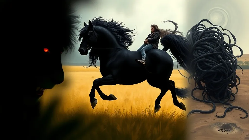 Dream symbol: black mane: scenarios: Dreaming of a Black Mane Combined with Other Dream Symbols
