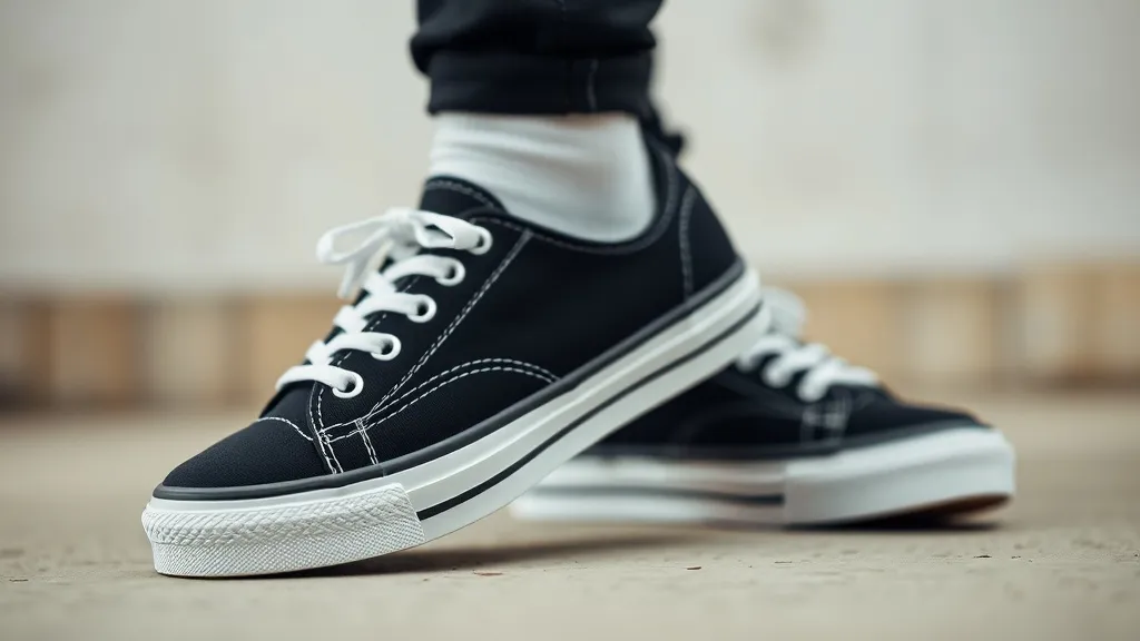 Decoding the Dream: Black & White Sneakers