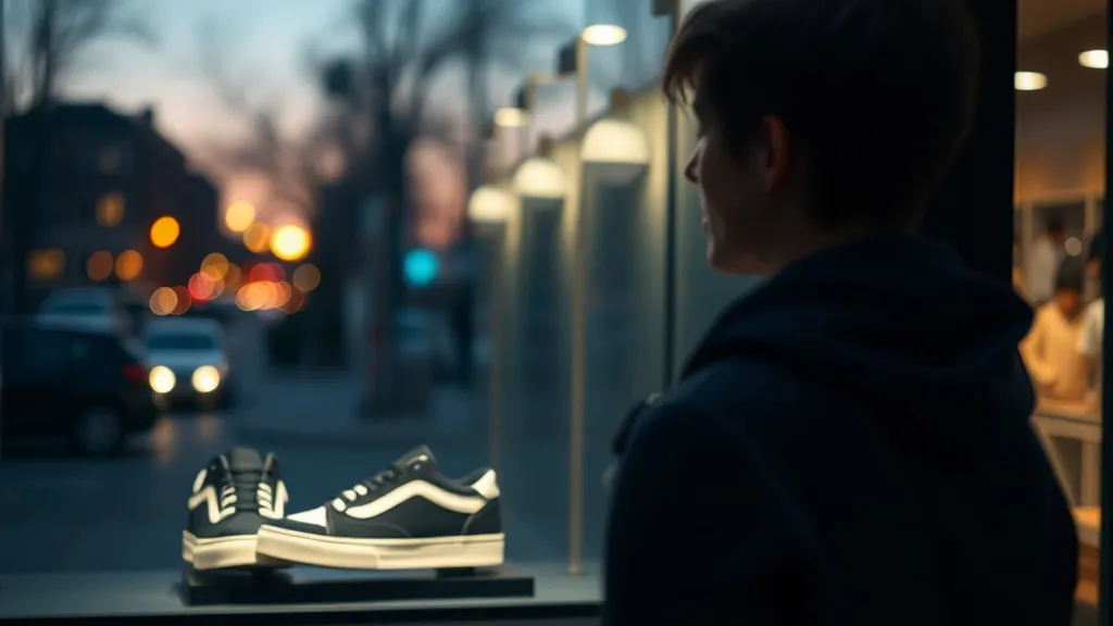 Dream symbol: black and white sneakers: scenarios: Dreaming of Black and White Sneakers in a Shop Window