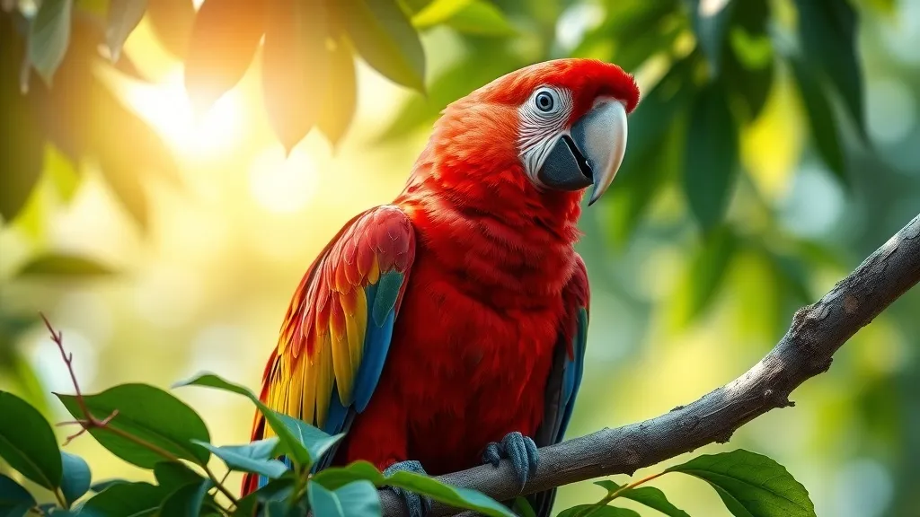 Dream symbol: red pet parrot: symbolism: Hidden Talents and Potential