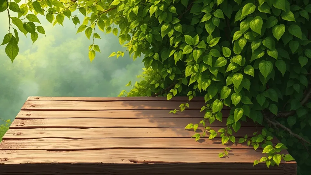 Dream symbol: wooden platform: scenarios: Dreaming of a Wooden Platform Covered in Plants