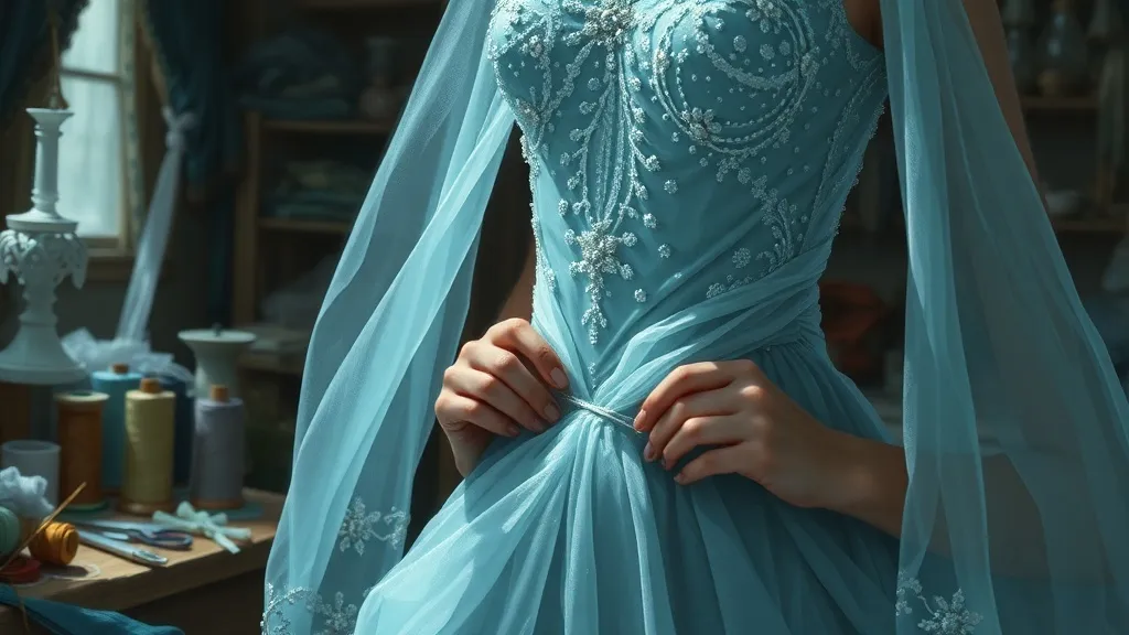 Dream symbol: elsa's outfit: scenarios: Dreaming of Creating Elsa's Outfit from Scratch