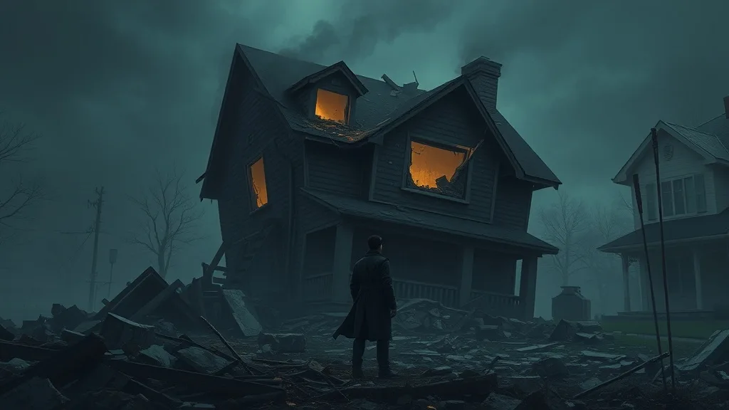Dream symbol: destroyed house: scenarios: Dream of a house collapsing