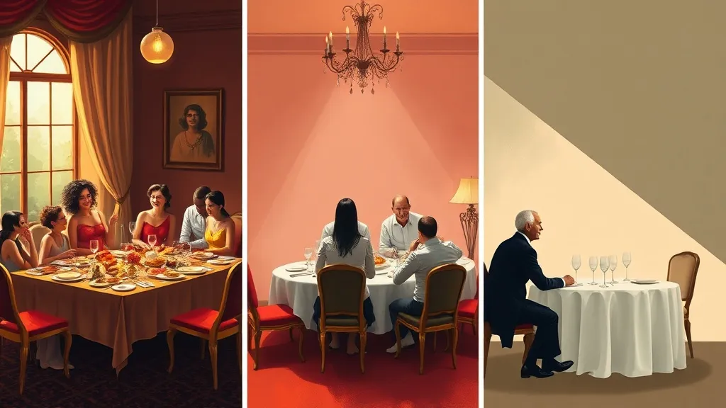 Dream symbol: dinner parties: symbolism: Stages of Life and Transitions