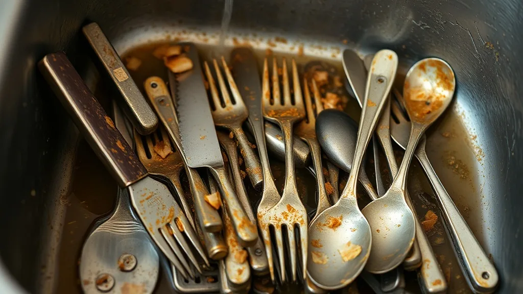Dream symbol: dirty cutlery: symbolism: Emotional Distortions